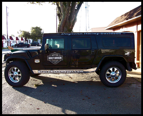 Vehicle lettering in Daytona