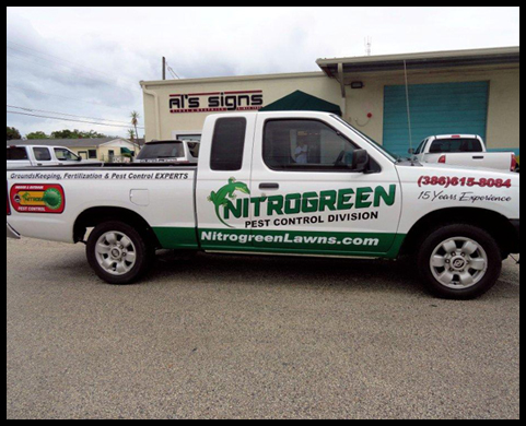 Vehicle lettering in Daytona